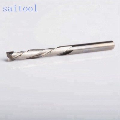 2 flutes up & down cut spiral metal square hole drill bit