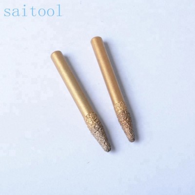 Saitool Flat Head Stone Cutting Tools/stone engraving bits for cnc router Granite Carving Cutting Machine